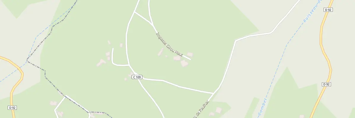 Plan du 5494F Girou à Saint-Bressou