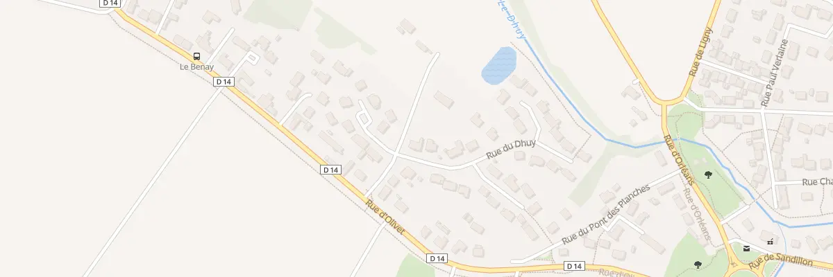 Plan du 77 Rue du Dhuy à Saint-Cyr-en-Val