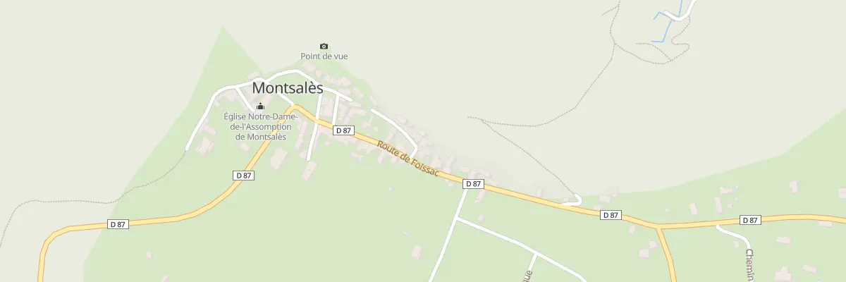 Plan du 5016 Montsales à Montsalès