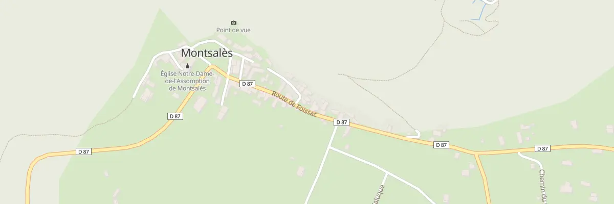 Plan du 5147 Montsales à Montsalès