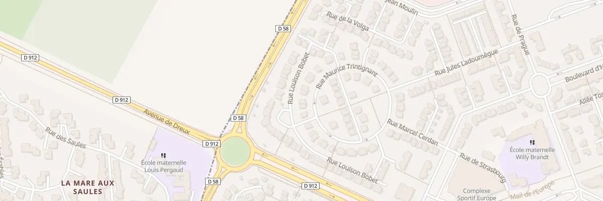 Plan du 22 Rue Maurice Trintignant à Élancourt