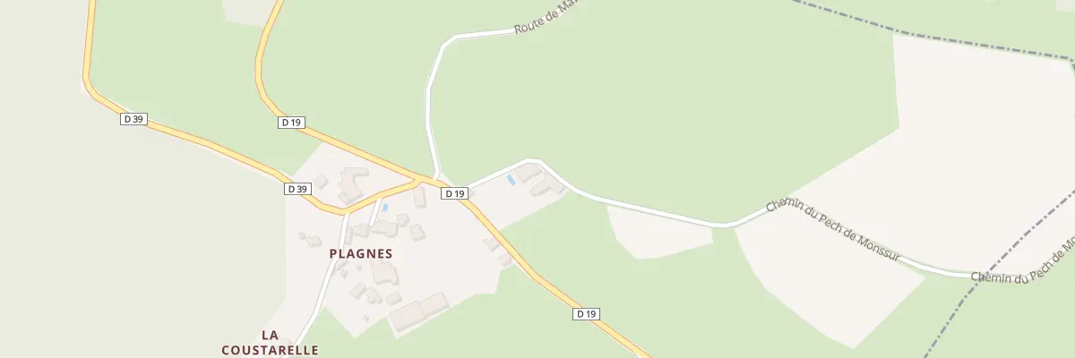 Plan du 5087 Plagnes à Molières