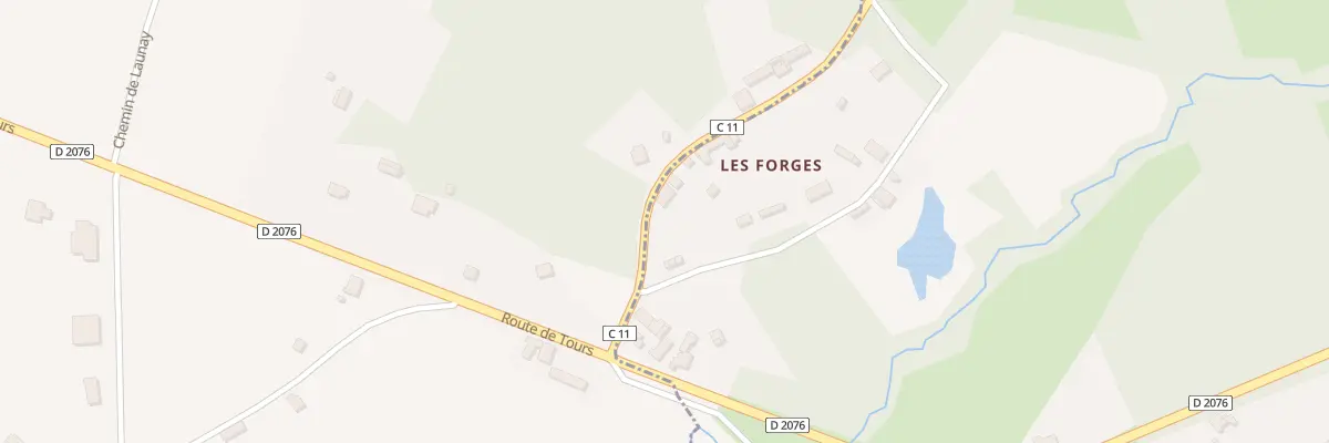 Plan du 124 Rte des Forges à Méry-sur-Cher