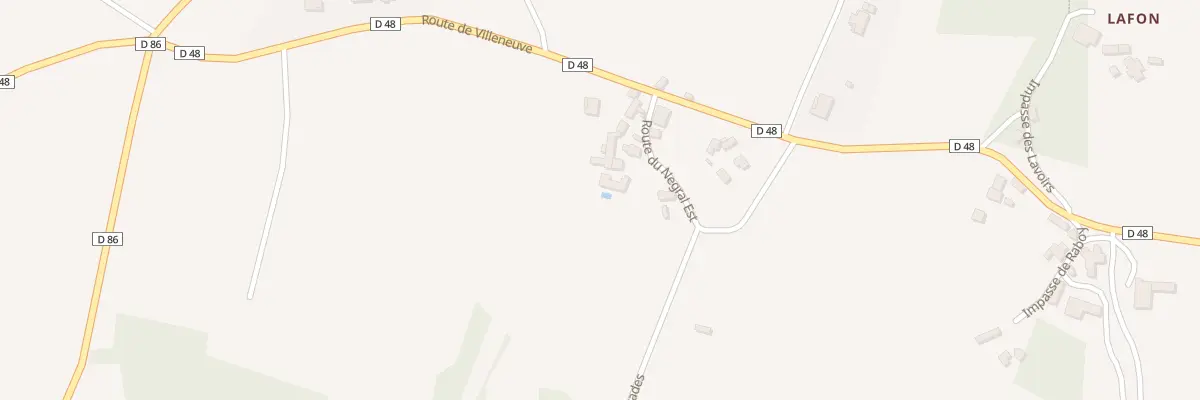 Plan du 5033 Negral Ouest à Ols-et-Rinhodes
