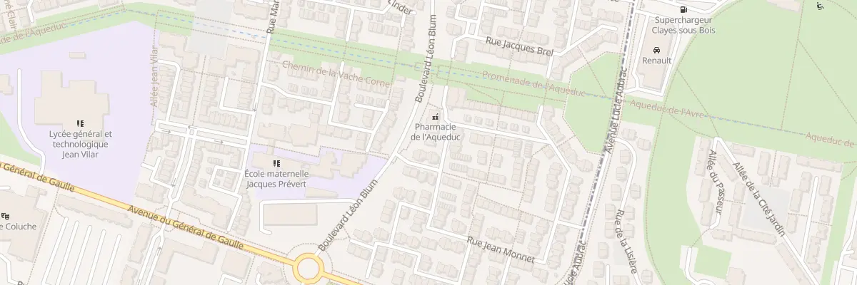 Plan du 83 Rue Jean Jaurès à Plaisir