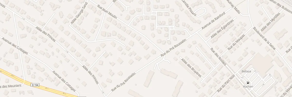 Plan du 1 Rue Jean Moulin à Verneuil-sur-Seine