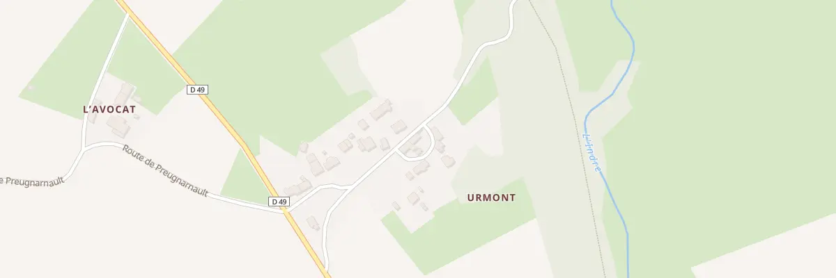Plan du 14 Urmont à Montgivray