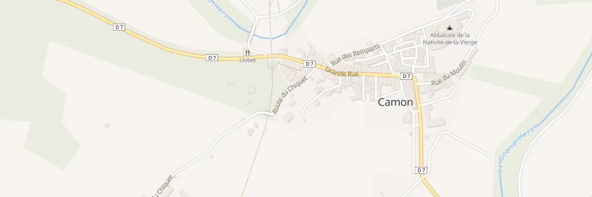 Plan du 1 Rte du Chiquet à Camon