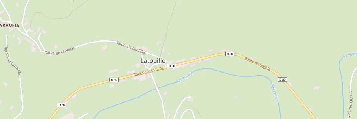 Plan du 93 Rte du Ségala à Latouille-Lentillac