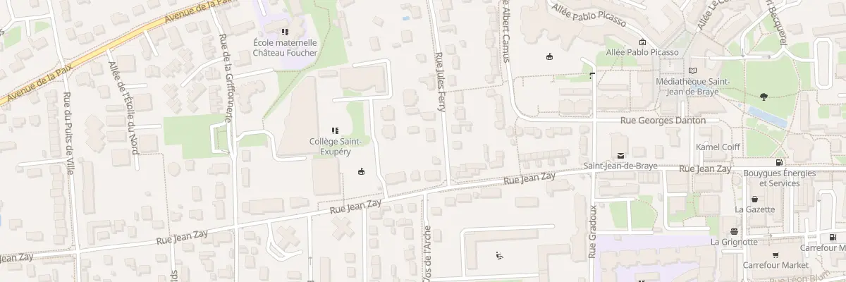 Plan du 5 Rue Jules Ferry à Saint-Jean-de-Braye