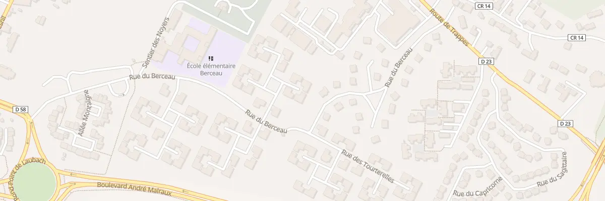 Plan du 6 Rue des Mésanges à Élancourt