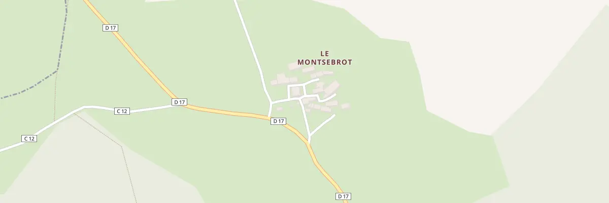 Plan du 2 Le Montsebrot au Donzeil