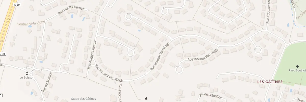 Plan du 34 Rue Vincent Van Gogh à Plaisir