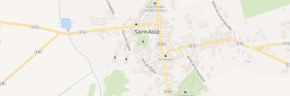 Plan du 7 Rue de l’Eglise à Saint-Août