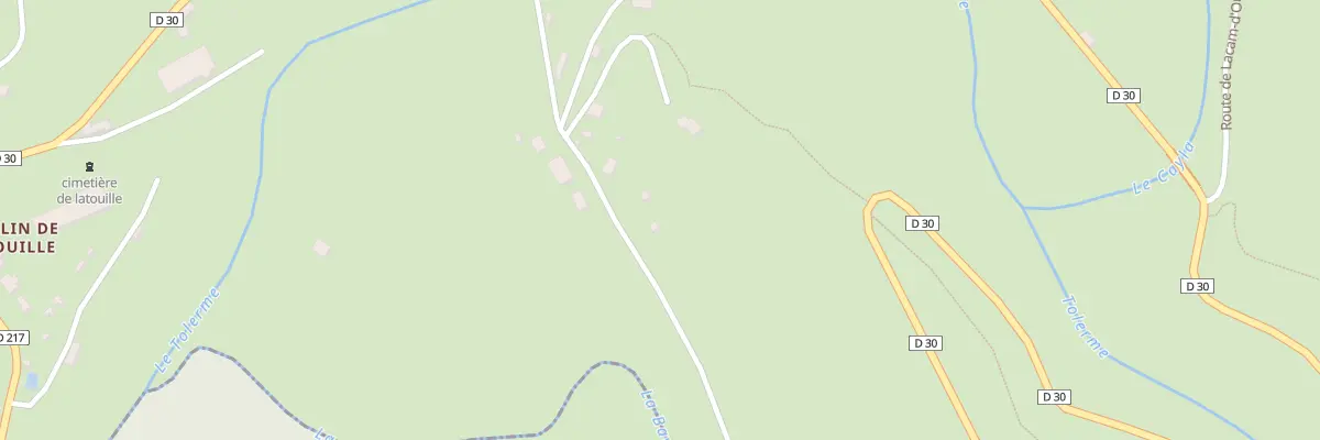 Plan du 5168 Les Pradettes à Latouille-Lentillac