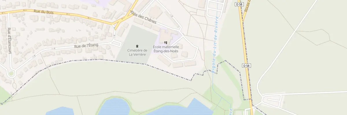 Plan du 2 All des Chênes à La Verrière