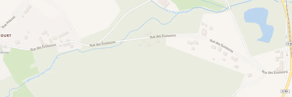 Plan du 12 Rue des Evoissons à Équennes-Éramecourt