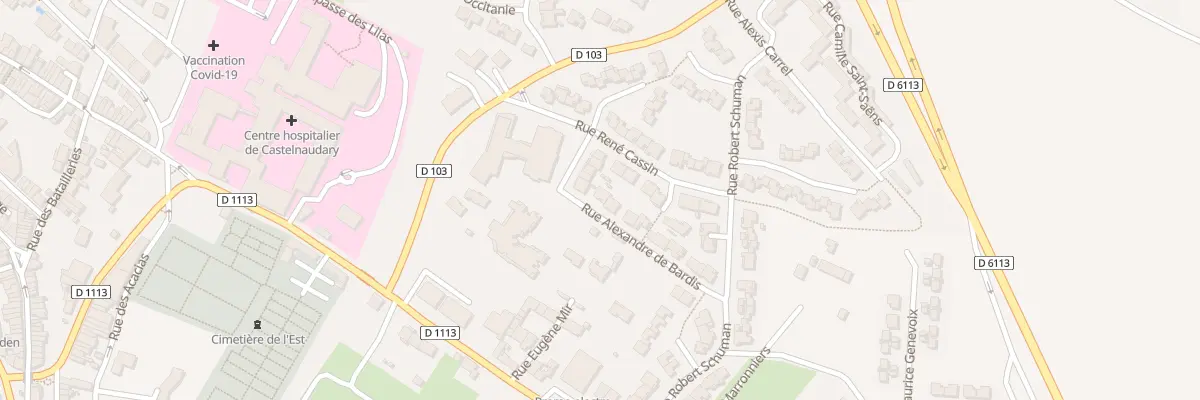 Plan du 16 Rue Alexandre Bardis à Castelnaudary