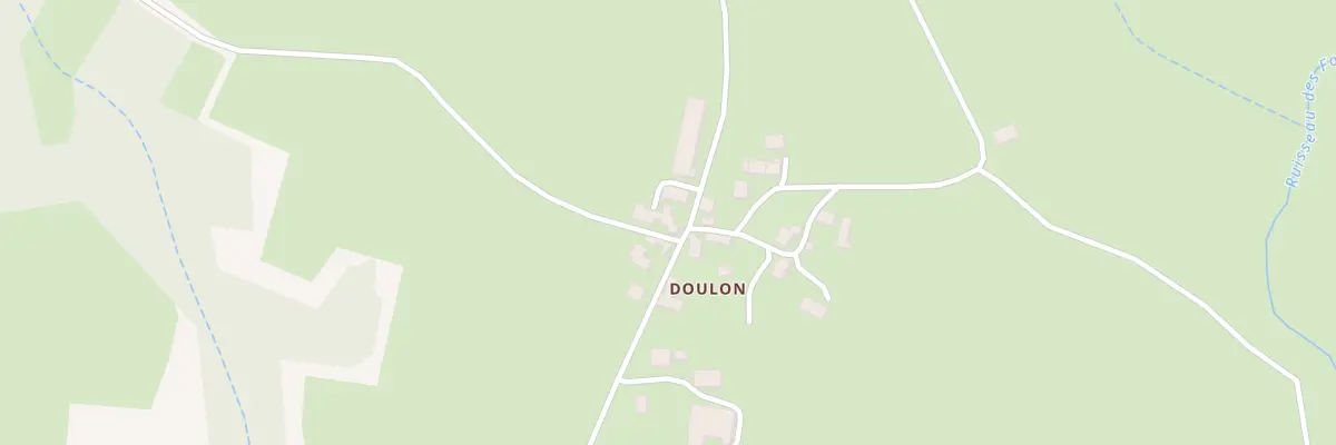 Plan du 1 Doulon à Moutier-Malcard