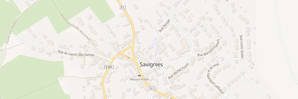 Plan du 4 Rue Rouge à Savignies
