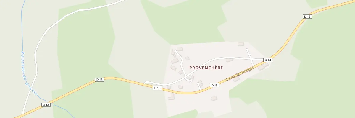 Plan du 8 Provenchère au Donzeil