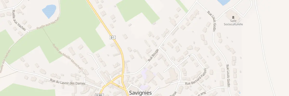 Plan du 5 Rue Rouge à Savignies