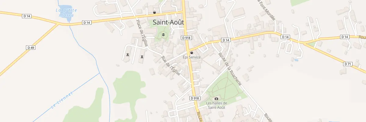 Plan du 6 Rte de la Châtre à Saint-Août