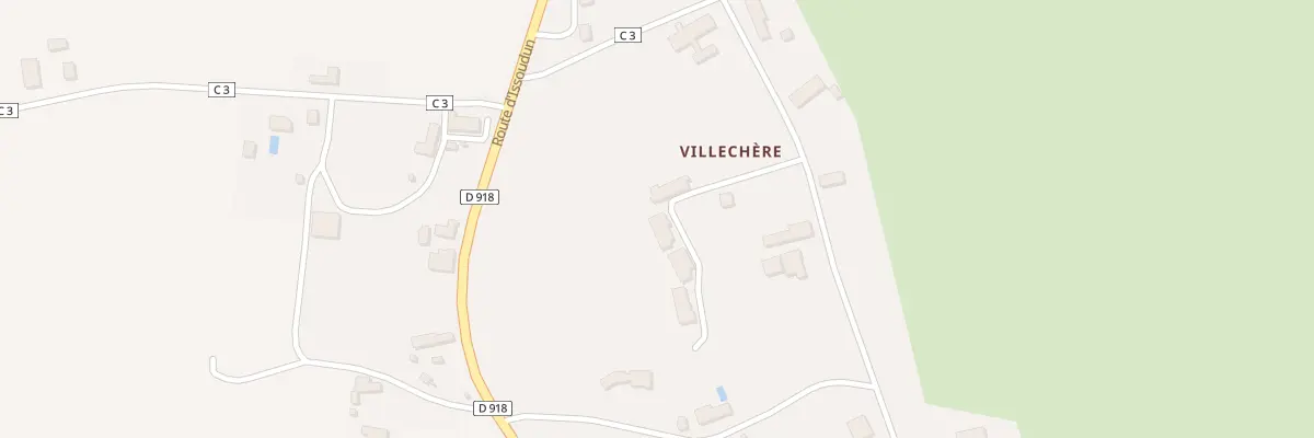 Plan du 190 Le Village de Villechere à Saint-Chartier