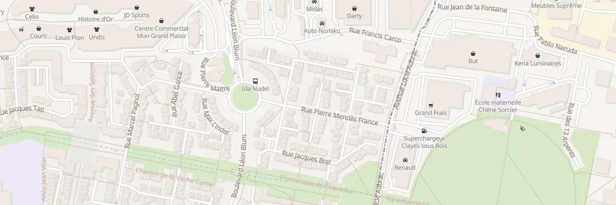 Plan du 8 Pl Raymond Queneau à Plaisir