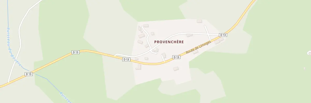 Plan du 6 Provenchère au Donzeil