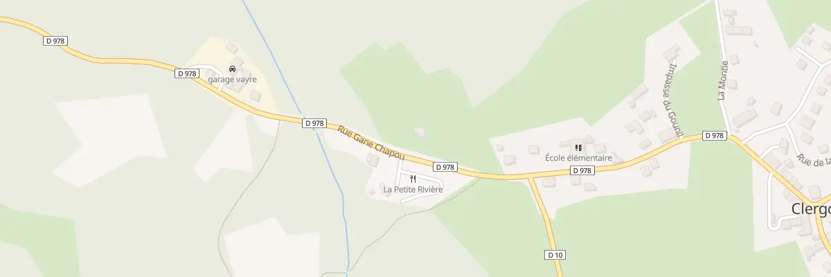 Plan du 8 A Gane Chapou à Clergoux