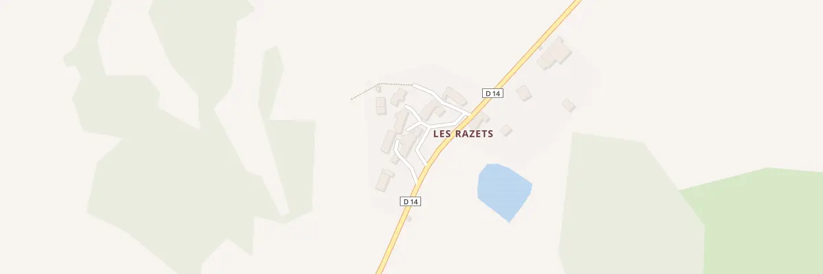 Plan du 8 Les Razets à Roches