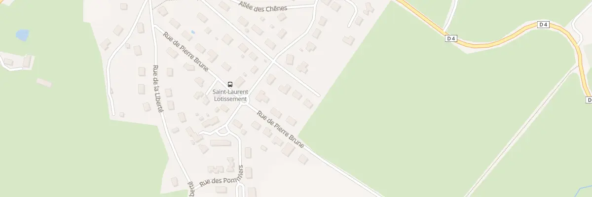 Plan du 4 All des Charmilles à Saint-Laurent