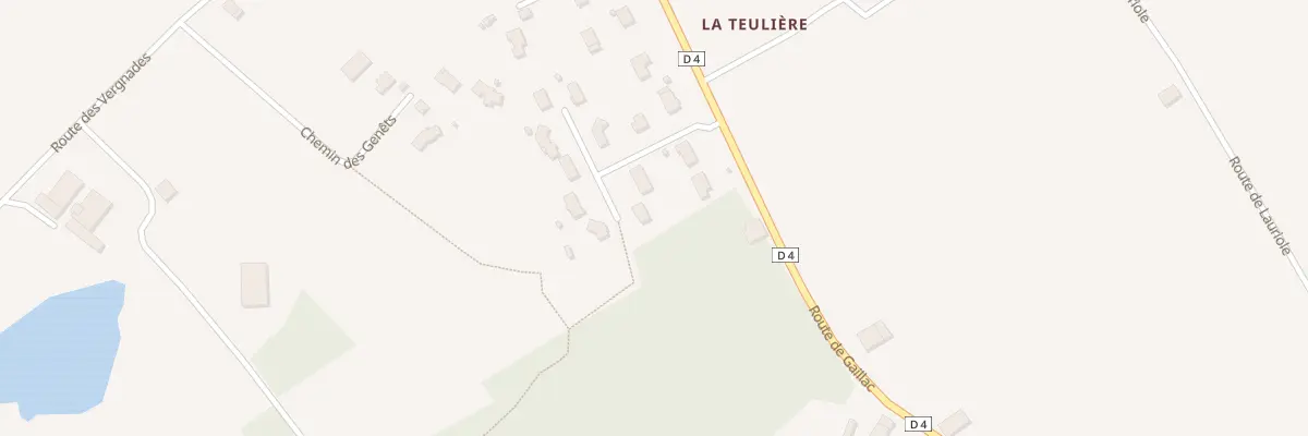 Plan du 4 Lot Les Coteaux de la Peyre à Cadalen