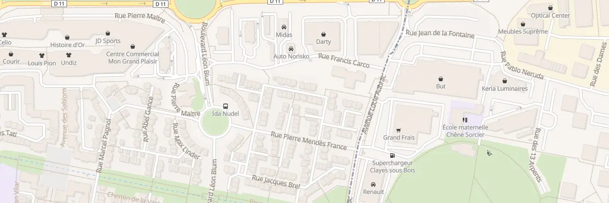 Plan du 104 Rue Georges Brassens à Plaisir