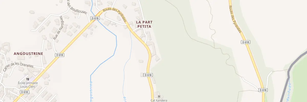 Plan de Rte de Font Romeu à Angoustrine-Villeneuve-des-Escaldes