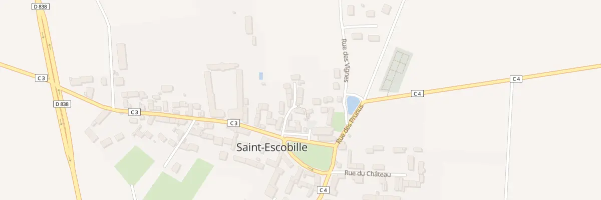 Plan du 9001 Rue du Saint Sacrement à Saint-Escobille