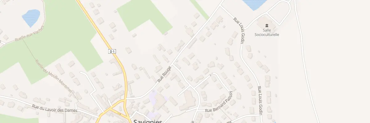 Plan du 12 Rue Rouge à Savignies