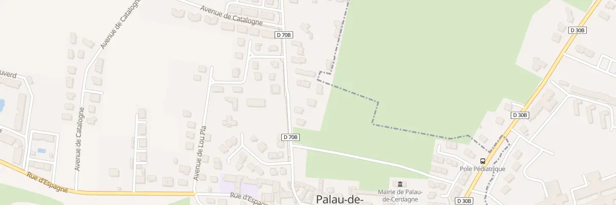 Plan du 5001F Av des Guinguettes à Palau-de-Cerdagne