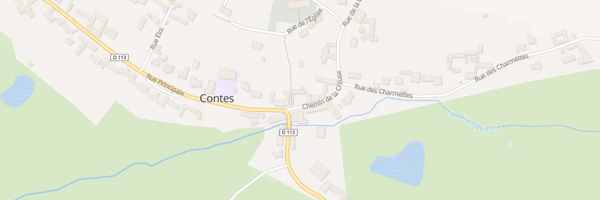 Plan du 1 Che de la Creuse Morleau à Contes