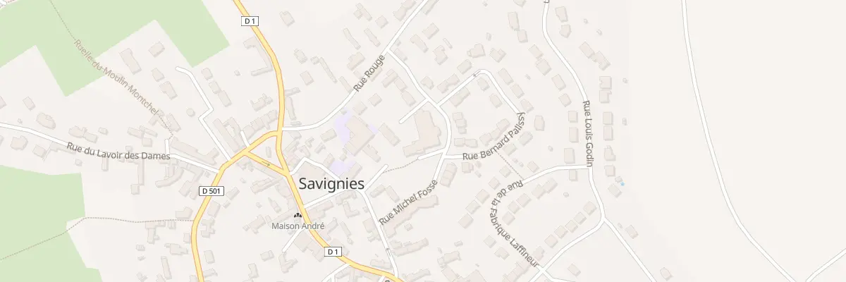 Plan du 2 Pl de la Mairie à Savignies