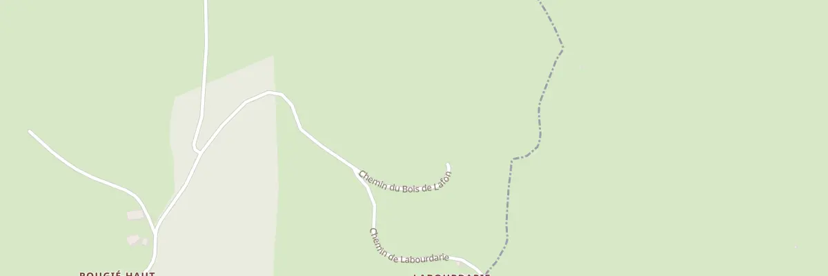 Plan du 132 Chem du Bois de Lafon à Latouille-Lentillac