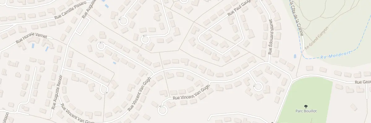 Plan du 22 Rue Vincent Van Gogh à Plaisir
