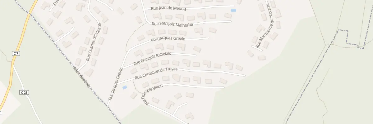 Plan du 11 Rue Chrestien de Troyes à Vernouillet