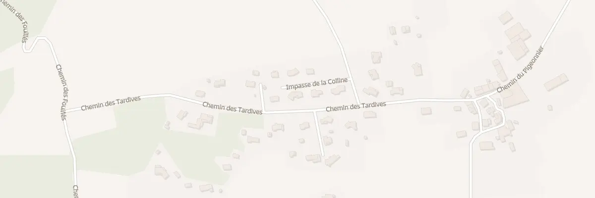 Plan du 6 Lot des Tardives à Busque