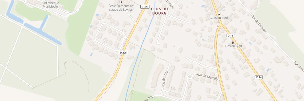 Plan du 233 Rue de la Gare Clos du Bourg à Saint-Cyr-en-Val