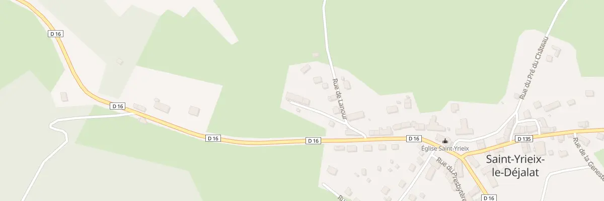 Plan du 1 Rue de Lanour à Saint-Yrieix-le-Déjalat