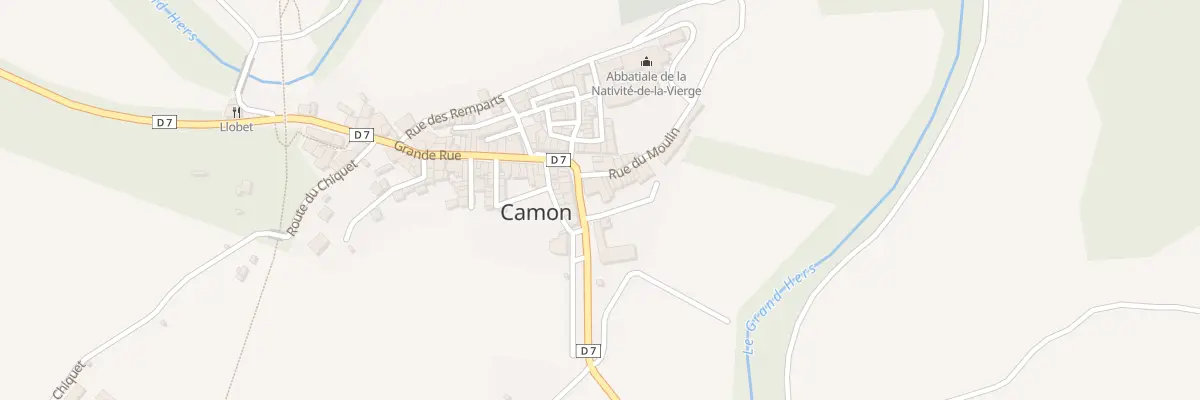 Plan du 33 Grande Rue à Camon