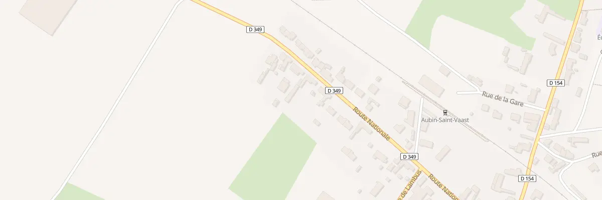 Plan du 877 Rte Nationale à Aubin-Saint-Vaast
