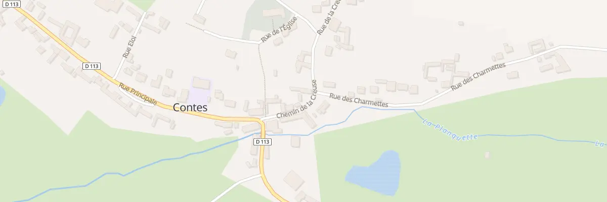 Plan du 5 Che de la Creuse Morleau à Contes